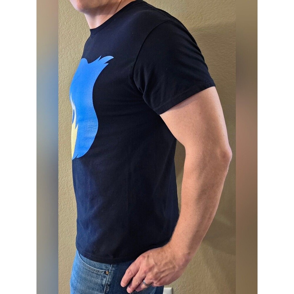 Gildan Unisex Large Disney Pixar "Joy" Inside Out Black Graphic Short Sleeve Tee - Picture 3 of 5
